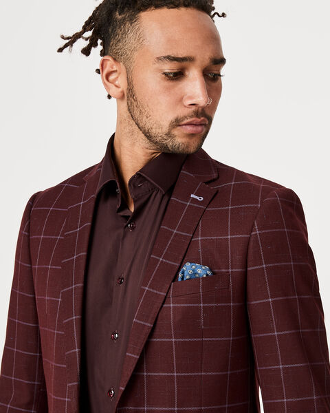 Waldron Blazer, Burgundy, hi-res